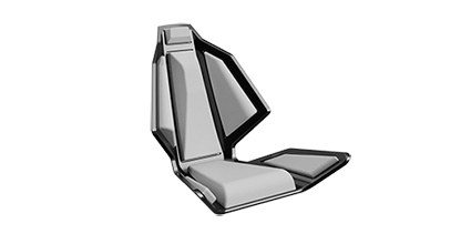 Carbon Fibre Helm Seat Made by Lang & Potter